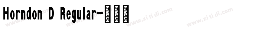 Horndon D Regular字体转换
